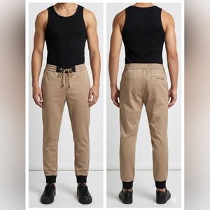 C'N'C Costume National Colorblock Jogger Pants Beige & Black Size 30 Streetwear